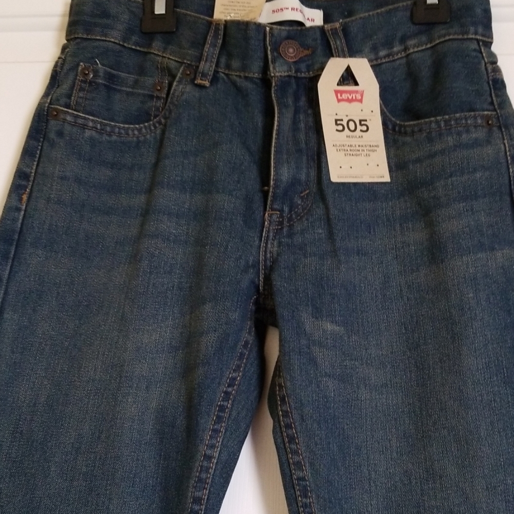 NWT Boys Levi's 505 regular jeans size 12 - Picture 3 of 6